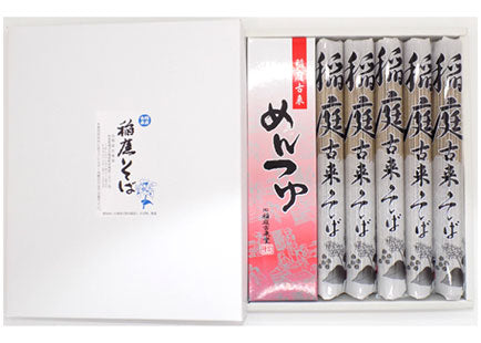 稲庭古来そば 紙箱入りたれ付き800g